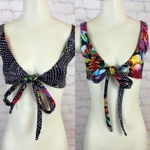 Swoon Swimwear Wrap Bikini Top Made in USA Reversible